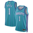 Camiseta NBA LaMelo Ball - Charlotte Hornets - Jordan Brand 23/24 - Versión Clásica - Azul Petróleo
