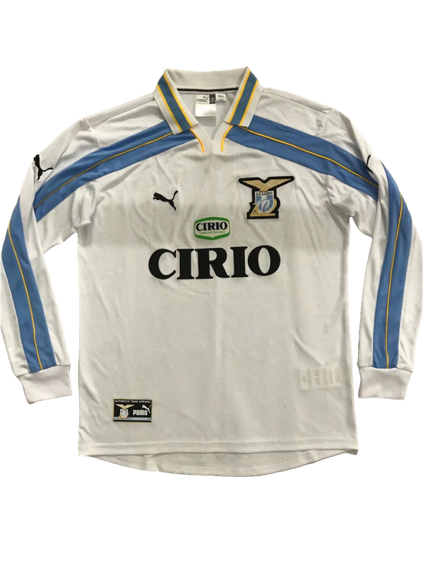 Camiseta Lazio 00/01 II de Visitante Manga Larga - Versión Retro