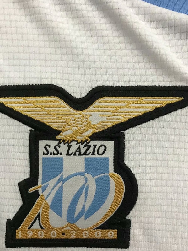 Camiseta Lazio 00/01 II de Visitante Manga Larga - Versión Retro