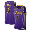 Camiseta NBA LeBron James - Los Angeles Lakers - 2023 Edición de Impacto - Morado