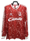Camiseta Liverpool 89/91 I de Local - Manga Larga Versión Retro