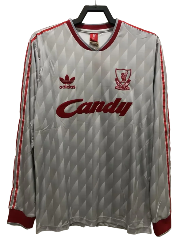 Camiseta Liverpool 89/91 II de Visitante - Manga Larga Versión Retro