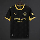 Camiseta Manchester City 2ª Equipación 2026/27 Negra y Dorada – foto real