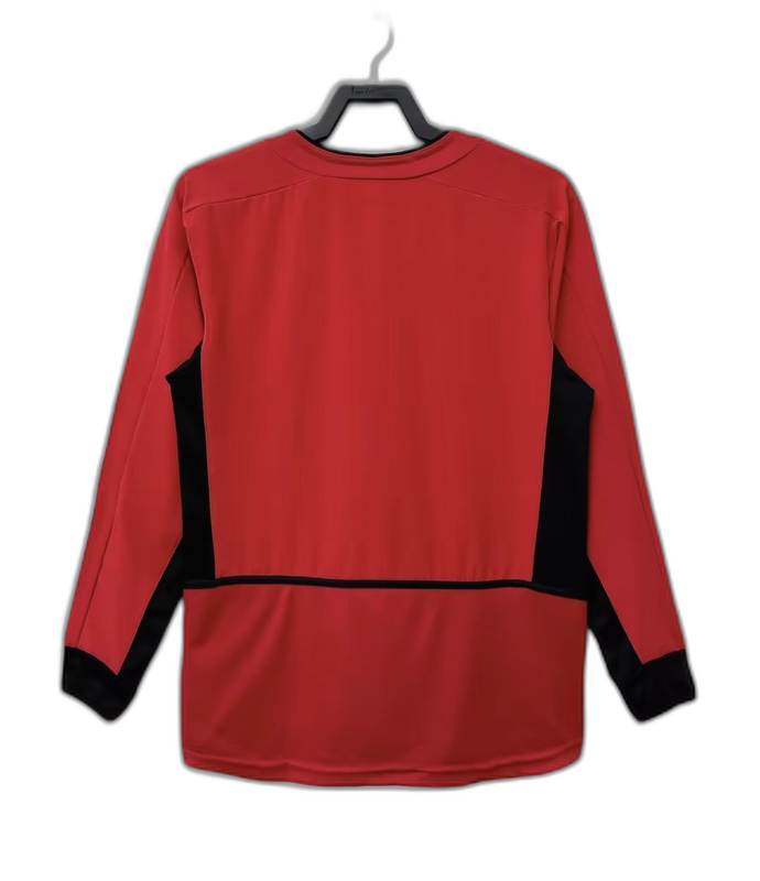 Camiseta Manchester United 02/04 I de Local - Manga Larga Versión Retro