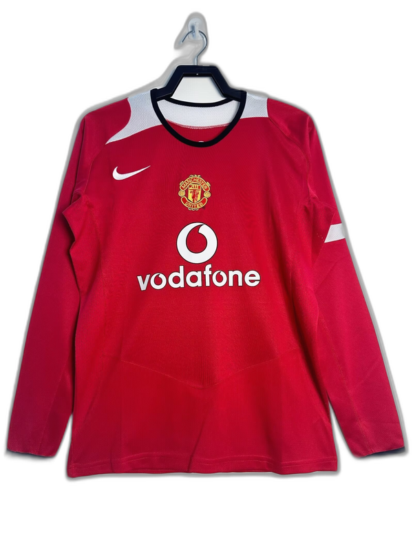 Camiseta Manchester United 05/06 I de Local - Manga Larga Versión Retro