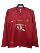 Camiseta Manchester United 07/08 I de Local - Manga Larga Versión Retro