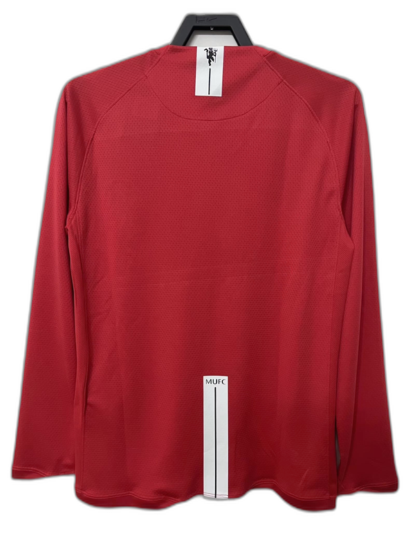 Camiseta Manchester United 07/08 I de Local - Manga Larga Versión Retro