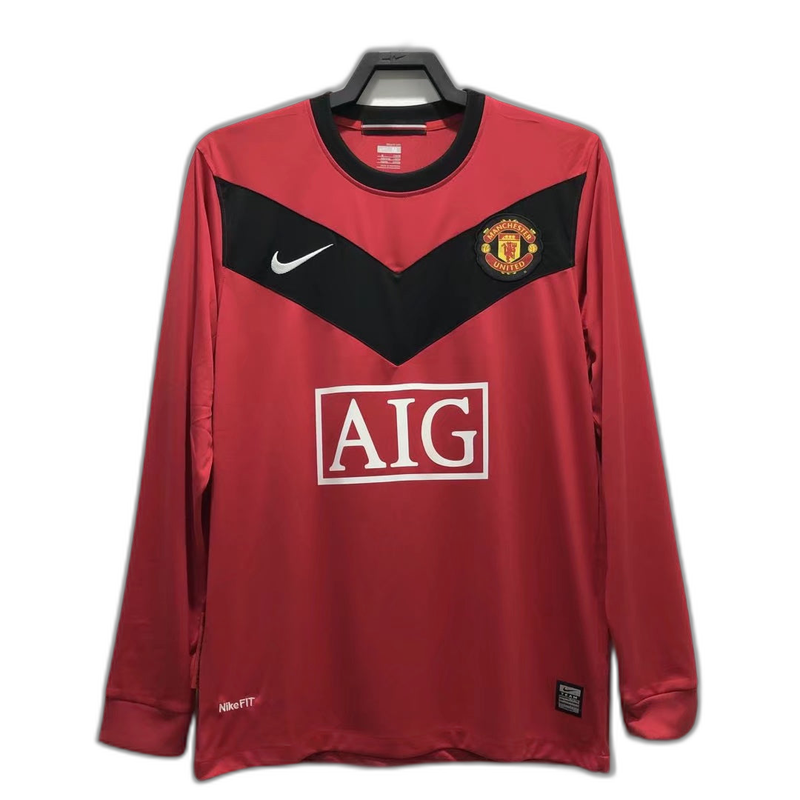 Camiseta Manchester United 2010 I de Local - Manga Larga Versión Retro