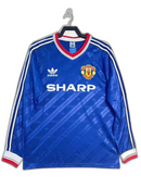 Camiseta Manchester United 86/88 III Tercera - Manga Larga Versión Retro