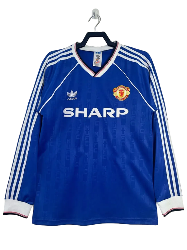 Camiseta Manchester United 88/90 II de Visitante - Manga Larga Versión Retro