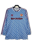 Camiseta Manchester United 90/92 II de Visitante - Manga Larga Versión Retro