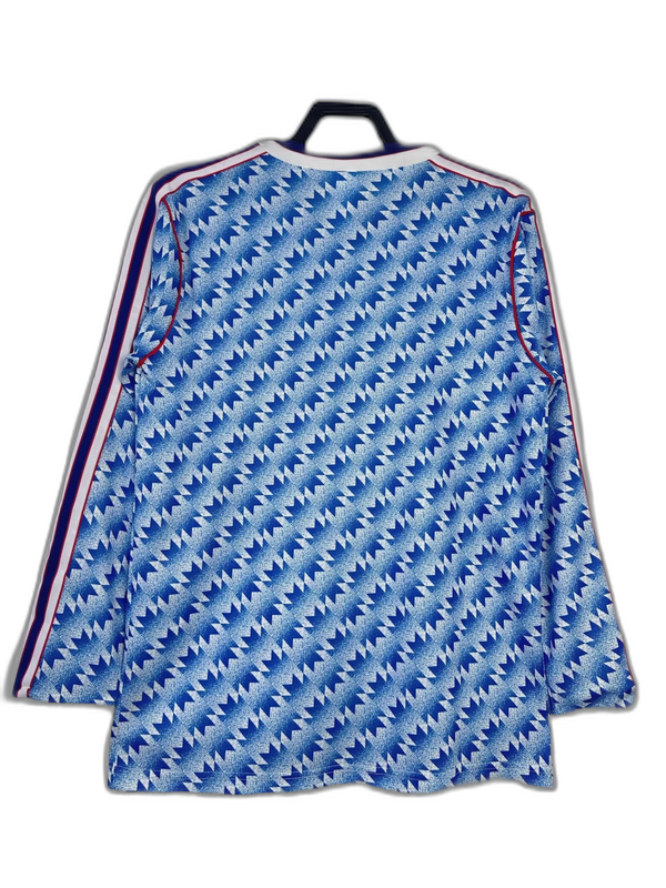 Camiseta Manchester United 90/92 II de Visitante - Manga Larga Versión Retro