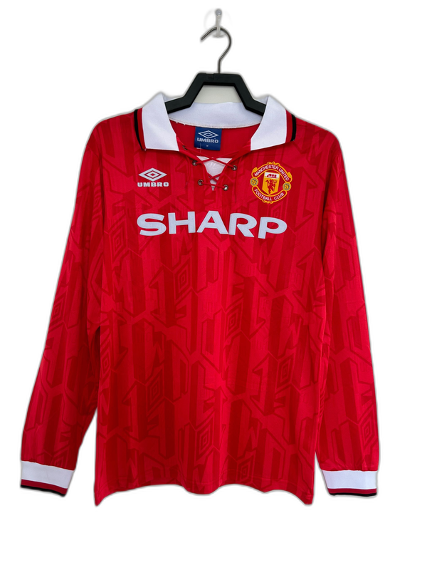Camiseta Manchester United 92/94 I de Local - Manga Larga Versión Retro