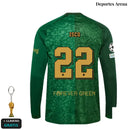 Camiseta Real Betis 2ª Equipación 2026/27 Manga Larga Verde - espalda