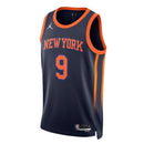 Camiseta NBA RJ Barrett - New York Knicks - 2023 - Edición de Impacto - Azul Marino