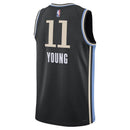 Camiseta NBA Trae Young - Atlanta Hawks - 23/24 - Negro - Edición Ciudad